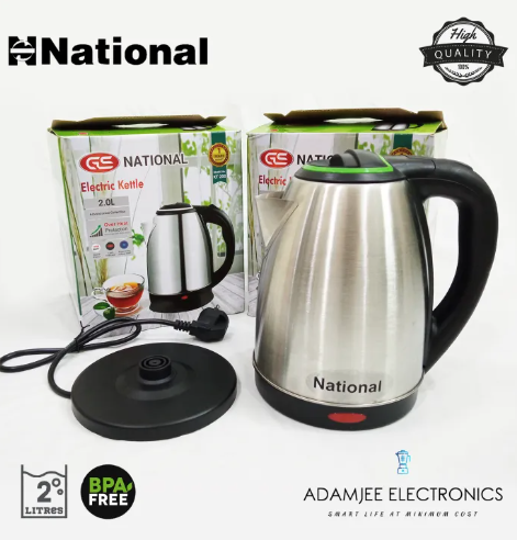 Imported Electric Kettle - 2L, 1500W, GS National Certified, Stainless Steel with Advanced Automatic Switch for Rapid Boiling and Safety quick boiler kettle for tea