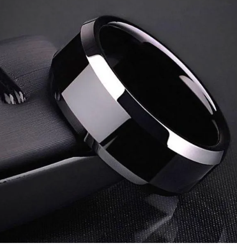 Black Punk Ring & Titanium Rings For Man & Woman