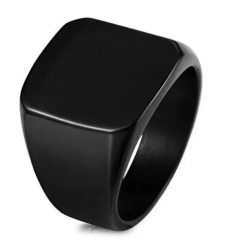 Black Punk Ring & Titanium Rings For Man & Woman